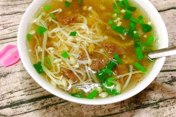 金针菇牛肉汤的做法图解7