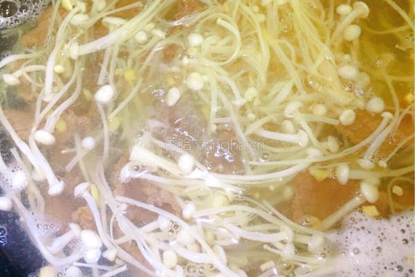 金针菇牛肉汤的做法图解5