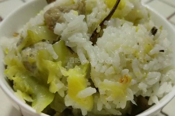 鱼干包菜咸饭(菜饭)的做法图解8