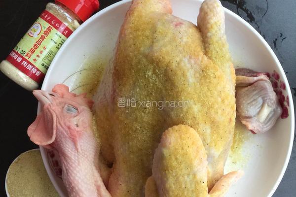 电饭煲盐焗鸡的做法图解3
