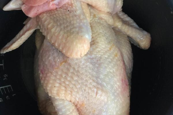 电饭煲盐焗鸡的做法图解4