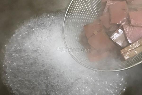 韭菜炒鸭血的做法图解4