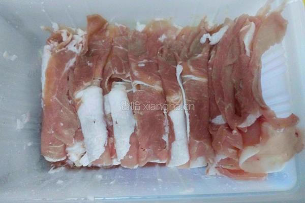 香菇薯粉汆肥羊的做法图解3