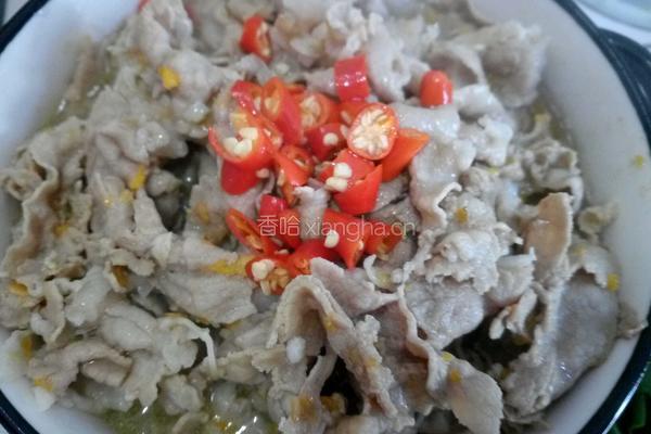 香菇薯粉汆肥羊的做法图解11