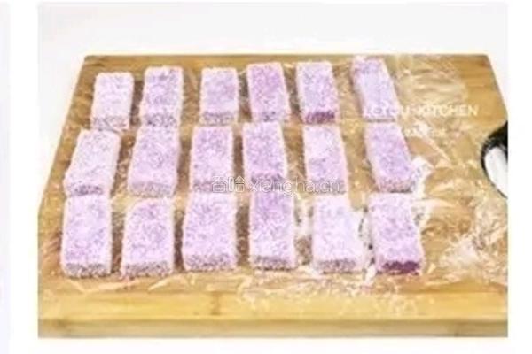 椰蓉紫薯糕的做法图解9
