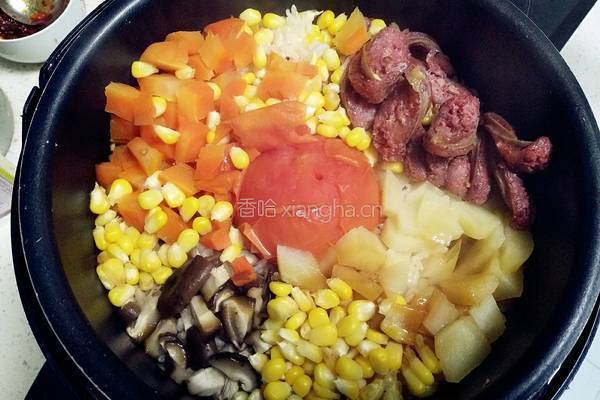 懒人香肠饭的做法图解5