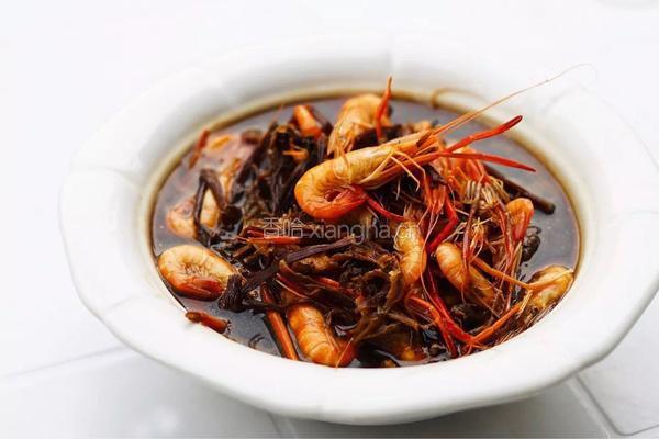 干菜河虾汤的做法图解5