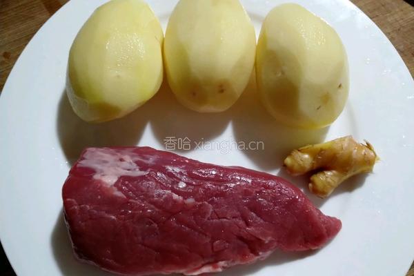 土豆爱上里脊肉的做法图解2
