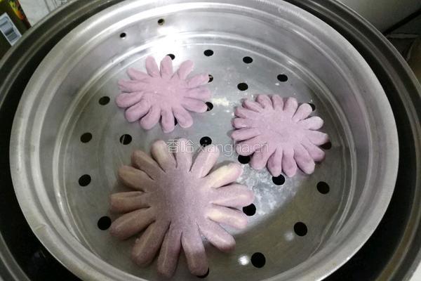 紫薯花馒头的做法图解15