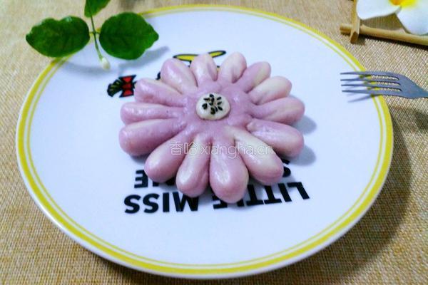 紫薯花馒头的做法图解18