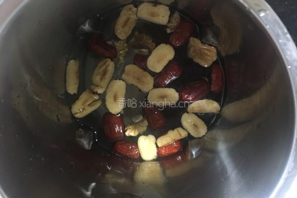 红枣核桃红豆浆的做法图解4