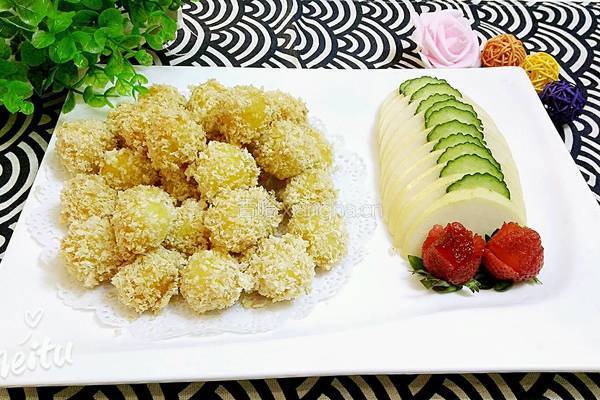 酥炸土豆球的做法图解8