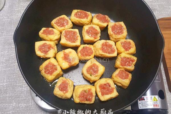 豆腐鲜肉酿的做法图解6