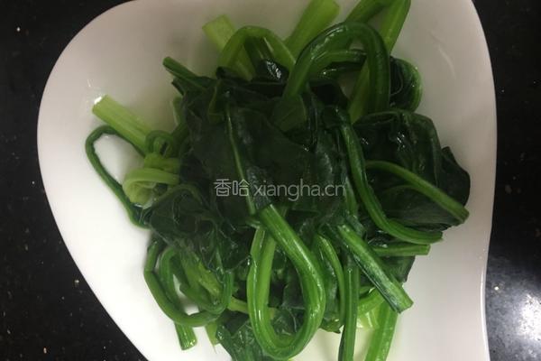 菠菜拌肝尖的做法图解9