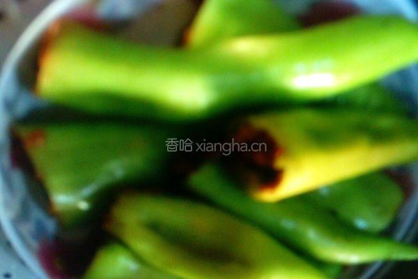 辣椒酿肉的做法图解4