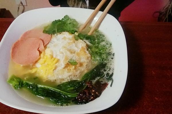鸡蛋汤面的做法图解3