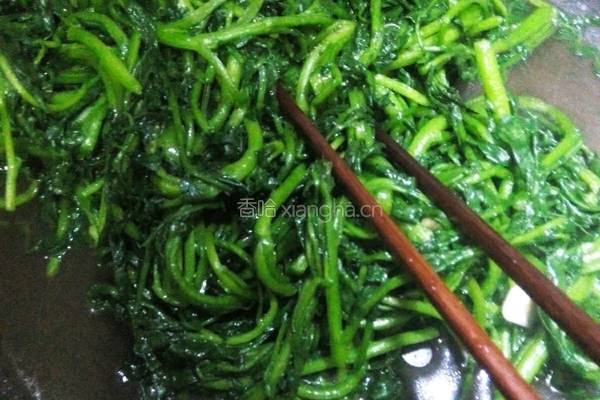 凉拌西洋菜的做法图解3