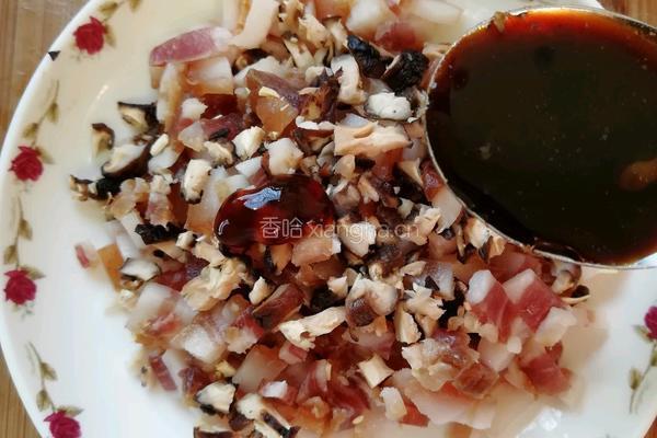 腊肉香菇糯米饭的做法图解7