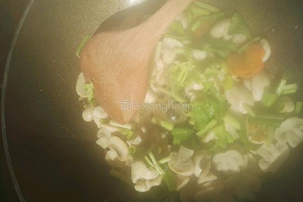 鸡肉炒蘑菇的做法图解5