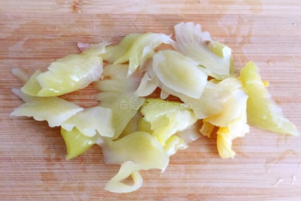 咸菜炒肉片的做法图解4