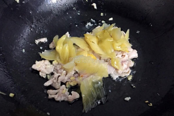 咸菜炒肉片的做法图解12