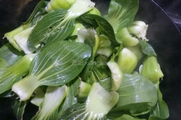 蚝油香菇青菜的做法图解4