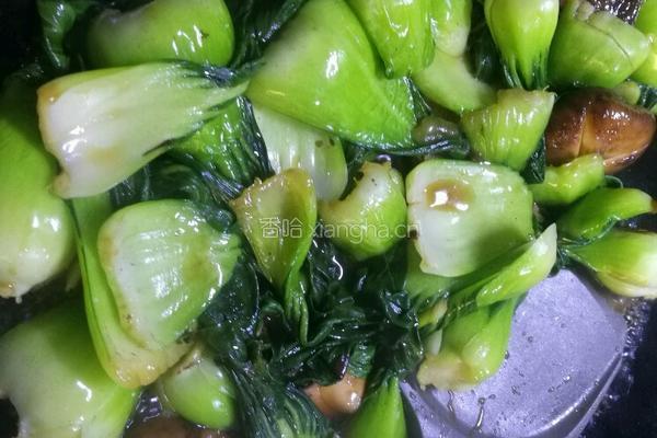 蚝油香菇青菜的做法图解6