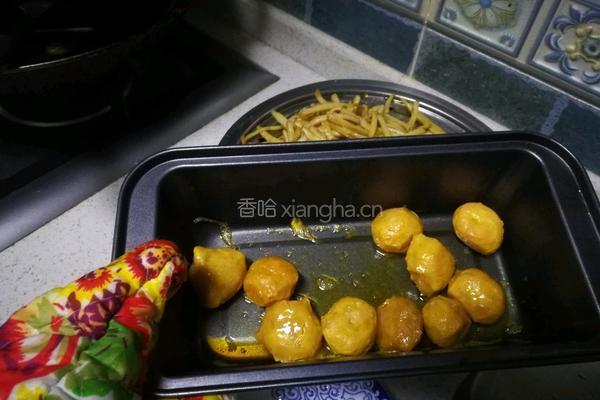 咸蛋黄藕丝的做法图解8