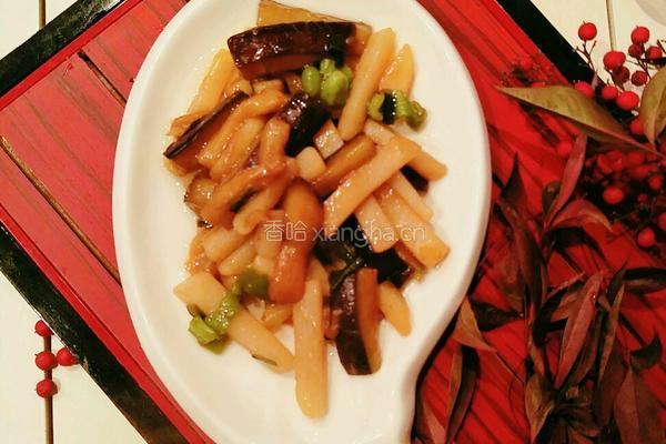 土豆烧茄子的做法图解5