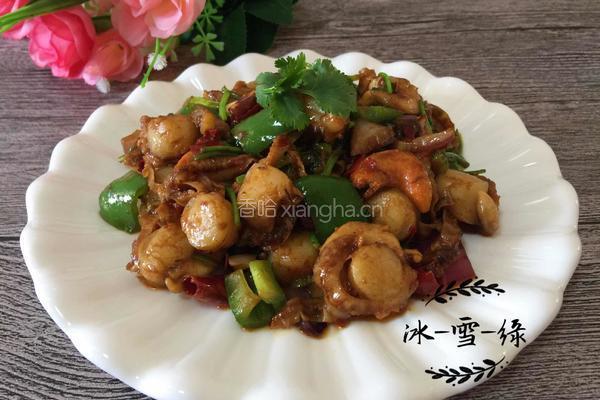 香辣扇贝肉的做法图解1