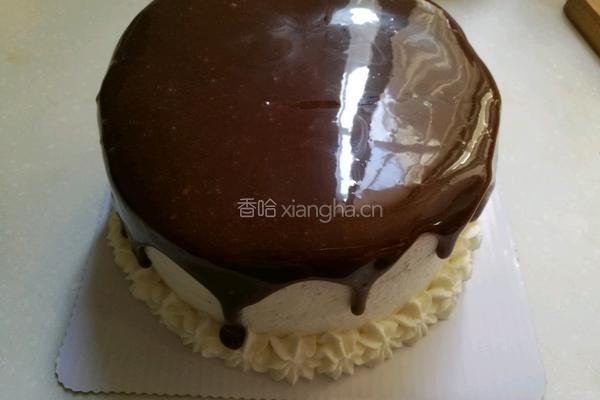 巧克力淋面水果蛋糕的做法图解7