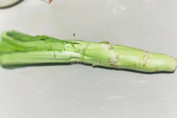 农家腊肉炒棒菜的做法图解4