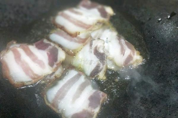 农家腊肉炒棒菜的做法图解10