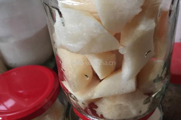 自制雪梨罐头 比方法罐头可保存一年以上的做法图解3