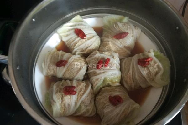 白菜包肉的做法图解8