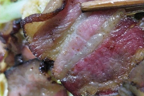 腊肉炒花菜的做法图解9