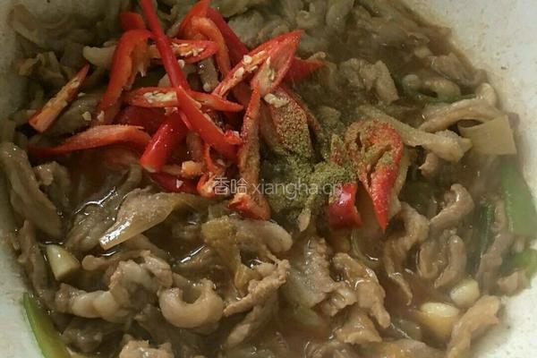 羊肉片炒香菜的做法图解9