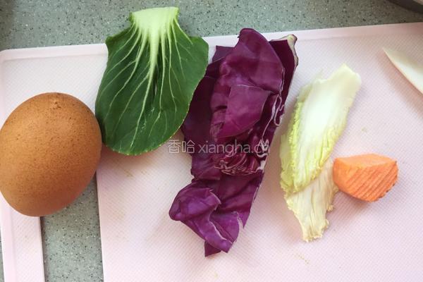 什锦蔬菜蒸鸡蛋糕的做法图解1