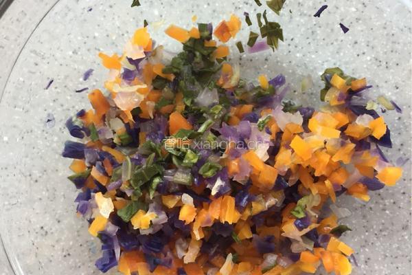 什锦蔬菜蒸鸡蛋糕的做法图解6