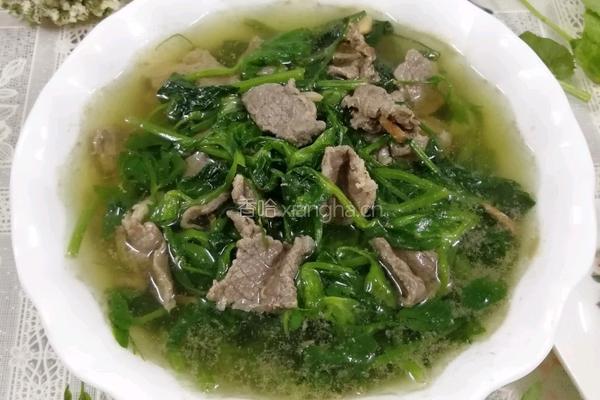 牛肉荷兰豆苗汤的做法图解11