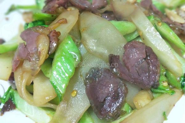 香肠炒棒菜 