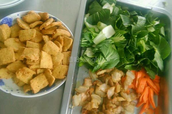 豆泡油菜的做法图解3