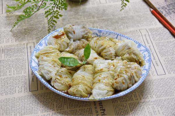 白菜包肉的做法图解4