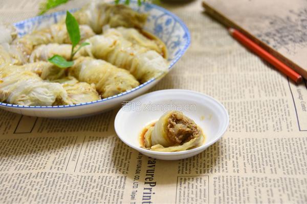 白菜包肉的做法图解5