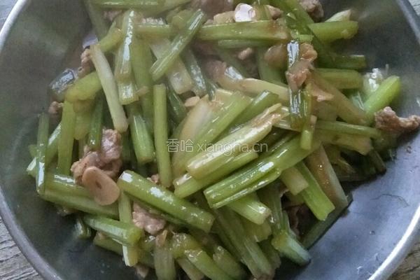 家常芹菜炒肉片的做法图解8