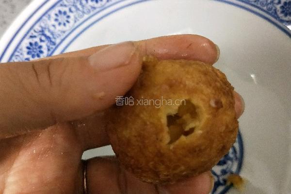 油面筋塞肉的做法图解3