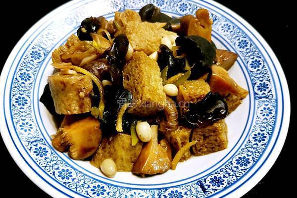 三鲜烧烤麸的做法图解11