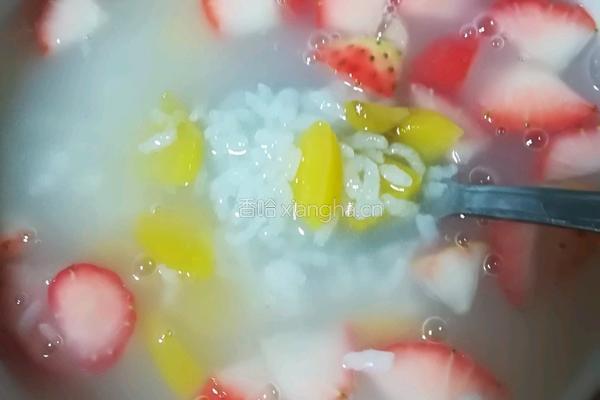 水果粥的做法图解3