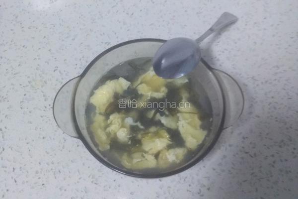紫菜蛋花汤的做法图解5