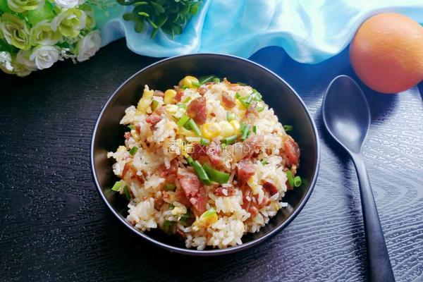 腊肠炒饭的做法图解14